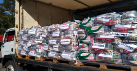 Em mais um ato solidário, Taurus doa 1,1 mil cestas básicas para entidades assistenciais